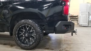 Chevrolet 1500 Rear Bumper - Road Armor - SPARTAN - Textured Black - `19-`20